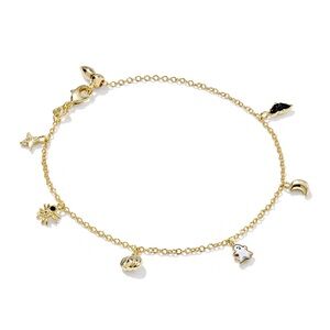 NEW! Kendra Scott Cubic Zirconia and Enamel Halloween Delicate Chain Bracelet